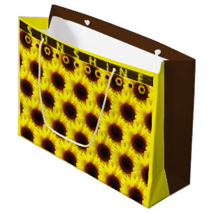 Spread the Shunshine Sunflower Large Gift Bag