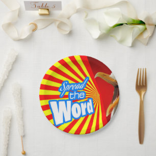 Spread the Word Paper Plate