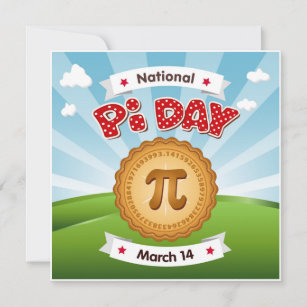 Spread the Word Pi Day Invitation