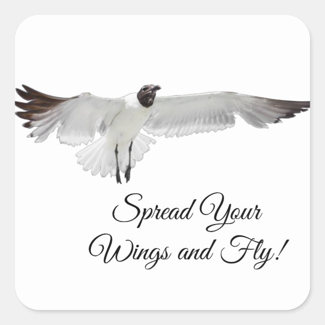 Spread Those Wings Square Sticker (Front)