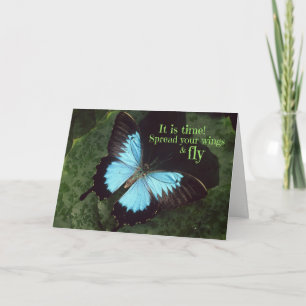 Spread your Wings and Fly Butterfly (Poem Inside) Card