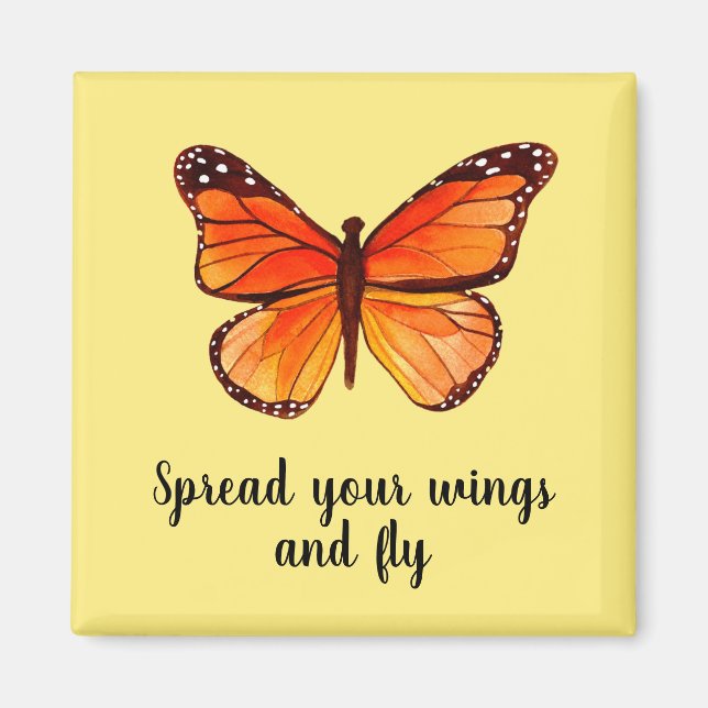 Spread your wings and fly magnet (Front)