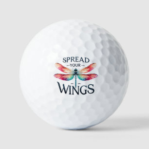 Spread Your Wings - Artistic Dragonfly Golf Balls