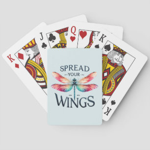 Spread Your Wings - Artistic Dragonfly Playing Cards