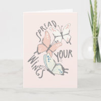Spread Your Wings Pastel Butterflies Encouragement