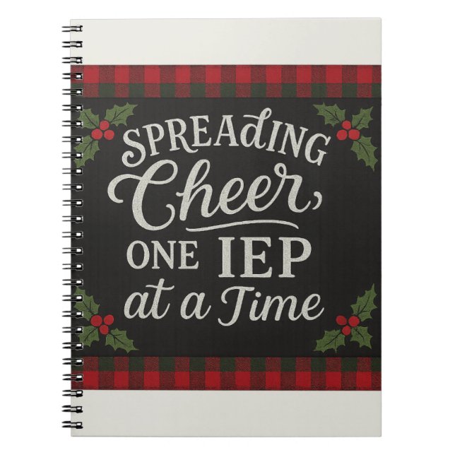 Spreading Cheer, One IEP at a Time Notebook (Front)