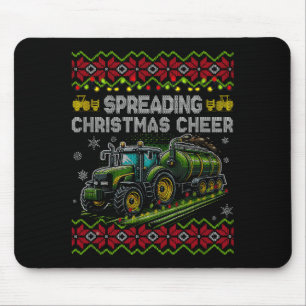 Spreading Christmas Cheer Farming Tractor Ugly Swe Mouse Mat