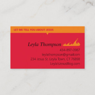 Spreading Fire Business Card
