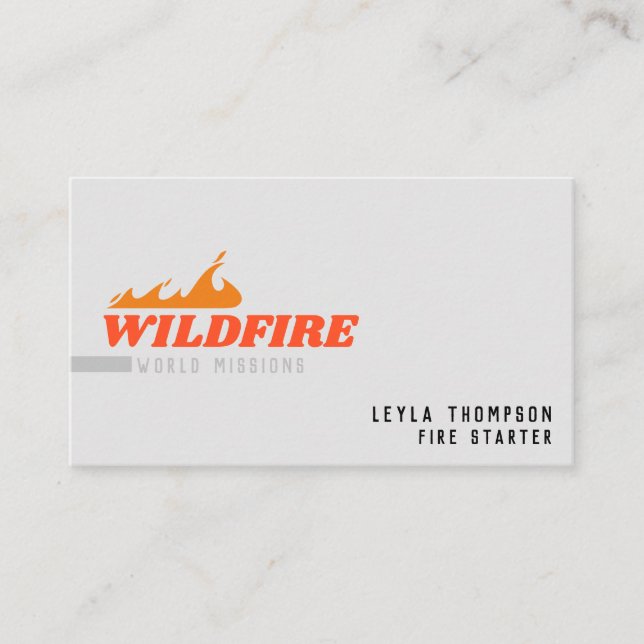 Spreading Fire Business Card (Front)