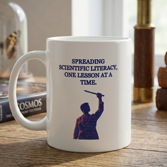 Spreading Scientific Literacy One Lesson At A Time Coffee Mug (Creator Uploaded)
