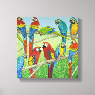 Spreading the news canvas print
