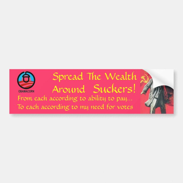 Spreading the Wealth Around Bumper Sticker (Front)