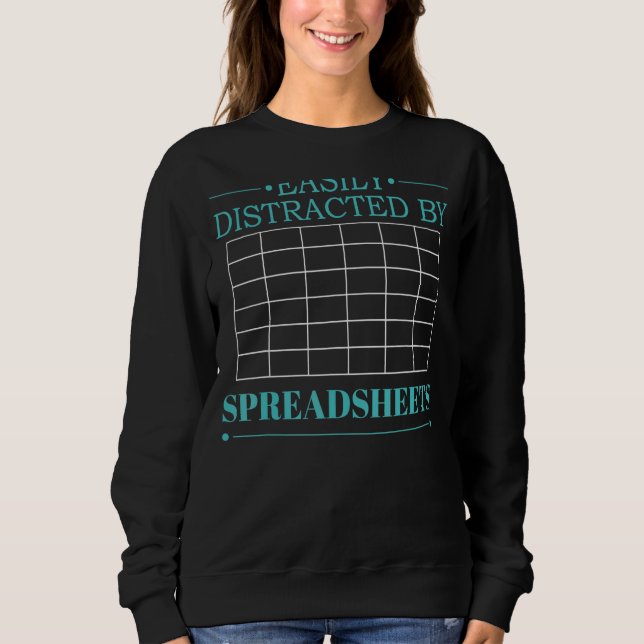 Spreadsheet Calculator Software Budget Templates Sweatshirt (Front)