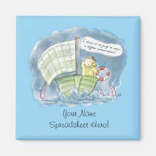 Spreadsheet Hero Stormy Waters Magnet