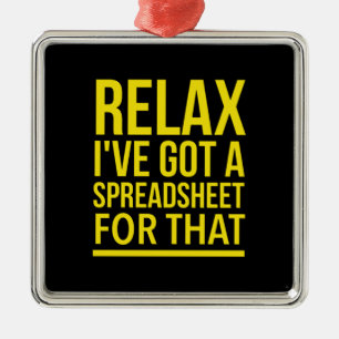 Spreadsheet inspirational funny gifts metal tree decoration
