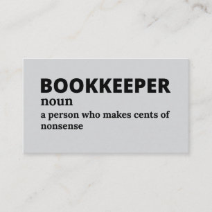 Spreadsheet King - Funny Bookkeeper Meaning Business Card