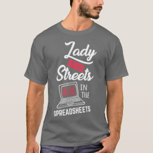 Spreadsheet Lover Funny Accountant CPA Accounting  T-Shirt