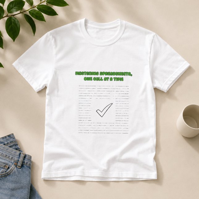 Spreadsheet Mastery Data Analyst Progression T-Shirt (Creator Uploaded)