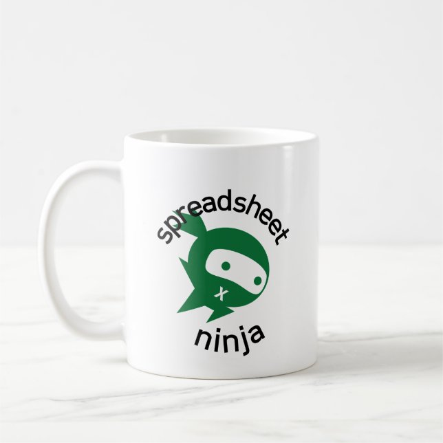 Spreadsheet Ninja  Coffee Mug (Left)