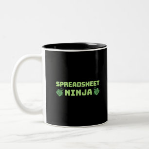 Spreadsheet ninja Two-Tone coffee mug