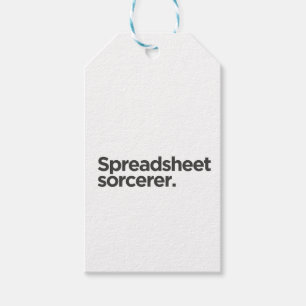 Spreadsheet Sorcerer   Funny Coworker Birthday  Gift Tags