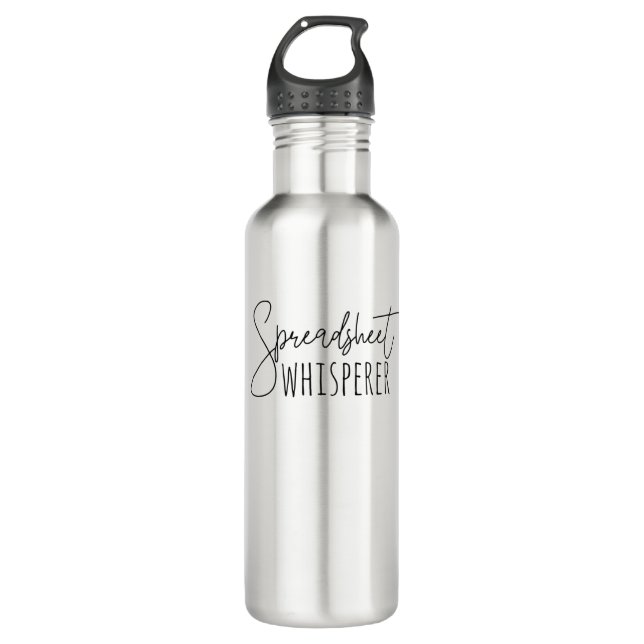 Spreadsheet Whisperer 710 Ml Water Bottle (Front)