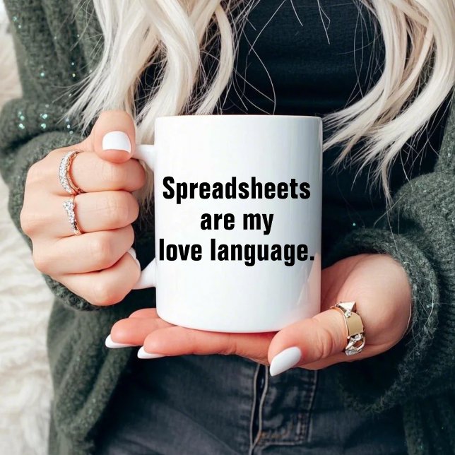 Spreadsheets Are My Love Language Funny Engineer Mug (Creator Uploaded)