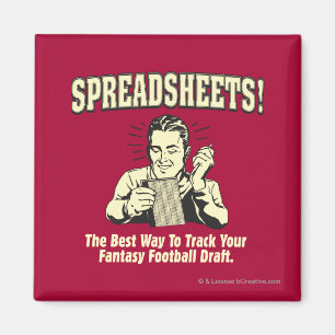 Spreadsheets: Track Your Fantasy Football Draught Magnet
