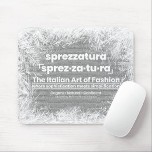 SPREZZATURA: THE ITALIAN ART OF FASHION-BlackDenim Mouse Mat
