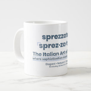 SPREZZATURA: THE ITALIAN ART OF FASHION - DenimArt Large Coffee Mug