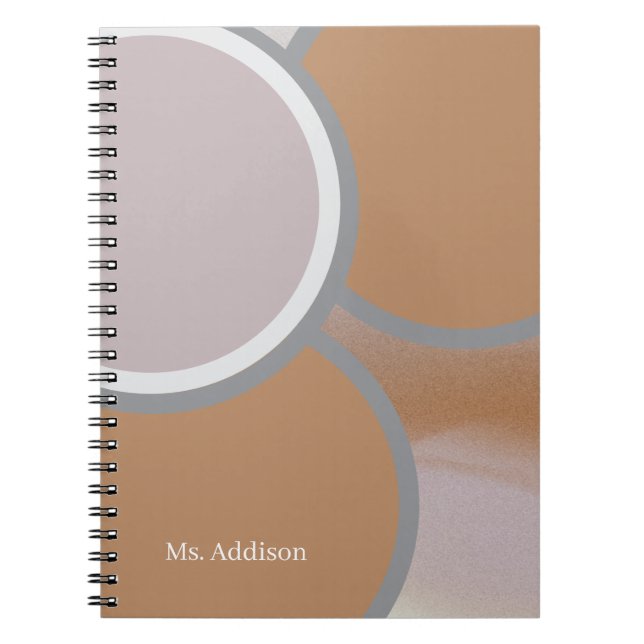 Sprial bound personalised name notebook (Front)