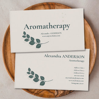 Sprig of Eucalyptus - Aromatherapy Business Card