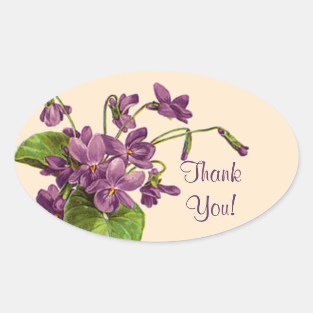 Sprig of Violets - Sticker (Front)