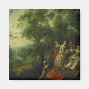 Spring, 1738 (oil on canvas) magnet