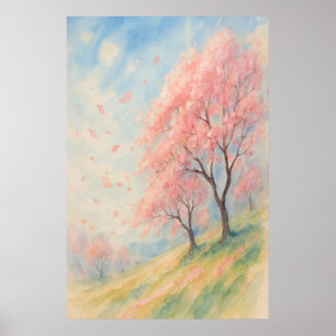 Spring 1, Blossom Breeze, Seasonal Poster 