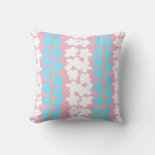 Spring 2017 nature Collection pink flowers pillow. Cushion