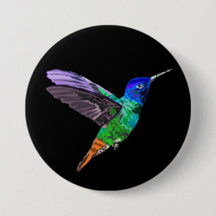 Spring 3 7.5 cm round badge