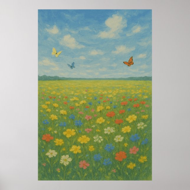 Spring 5 The Meadow Awakens, Seasonal Print (Front)