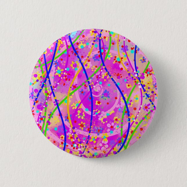 Spring 6 Cm Round Badge (Front)
