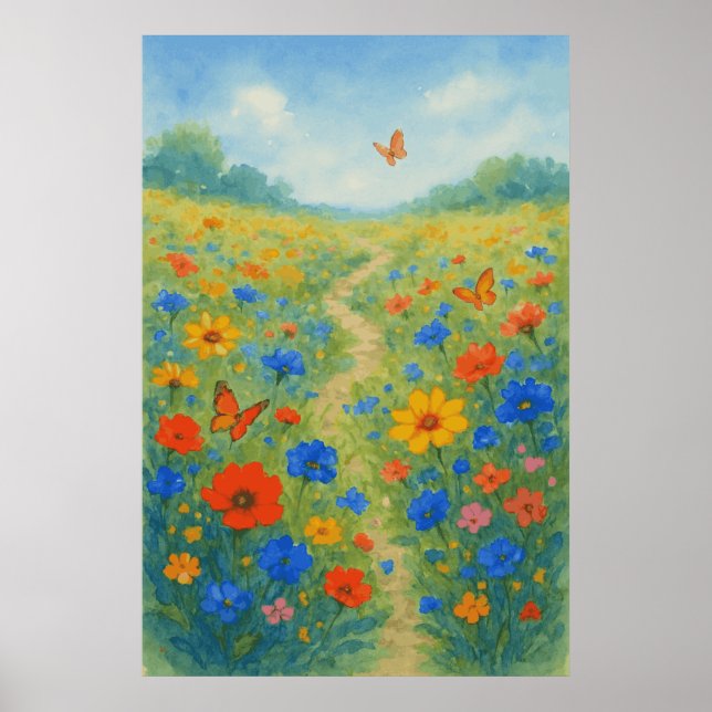 Spring 7, Wildflower Whispers, Seasonal Print (Front)