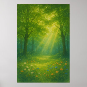 Spring 9, Verdant Afternoon, Seasonal Print