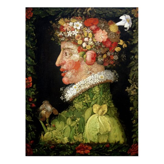 Spring, a series depicting the four seasons postcard