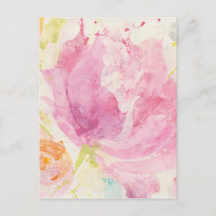 Spring Abstract Florals Postcard