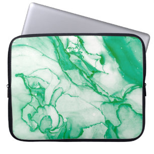 Spring Alcohol Ink Banner. Chinese Ink Painting. L Laptop Sleeve