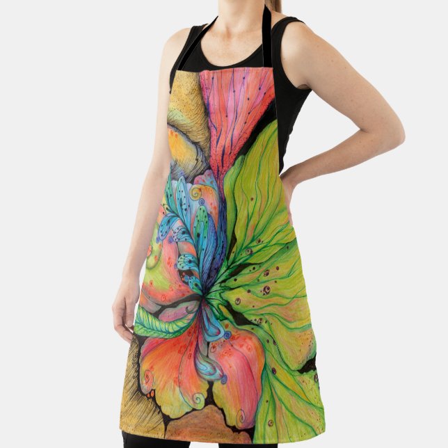 Spring All-Over Print Apron (Insitu)