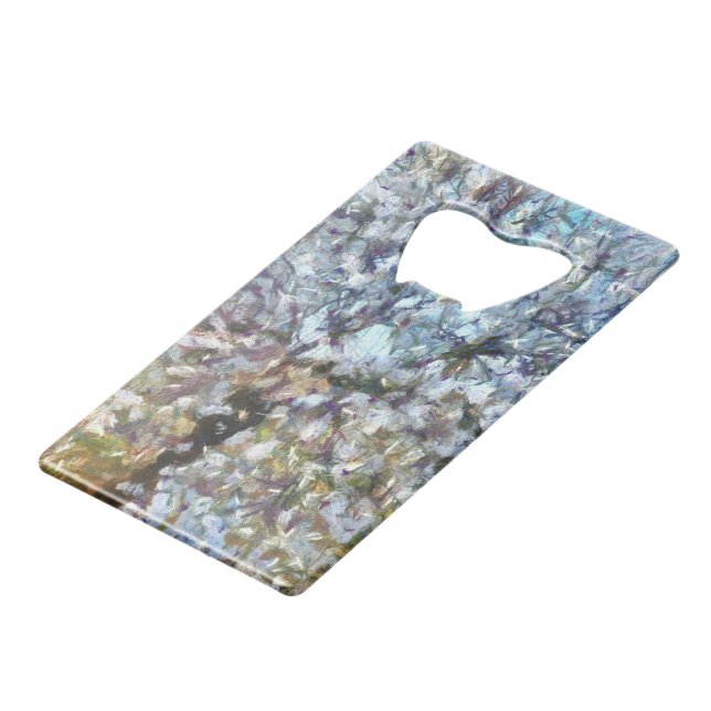 Spring Almond Blossom Pointillism Artwork (Front Angled)