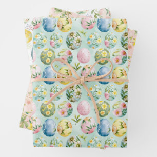 SPRING AND EASTER GIFT WRAPPING PAPER SHEET
