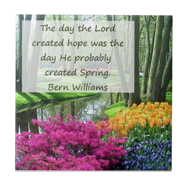Spring and Hope Decorative Tile (Front)