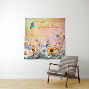 Spring and Summer Blooming Florals Tapestry