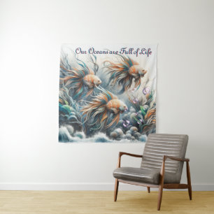 Spring and Summer Blooming Florals Tapestry